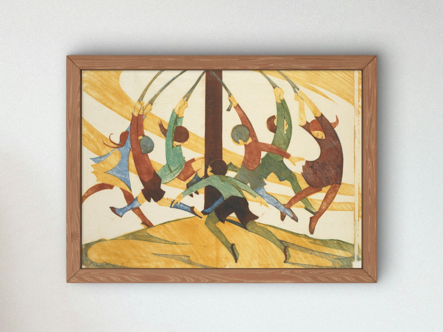 The Giant Stride by Ethel Spowers 1933, Wall Art Print, Fine Art Reproduction, Museum Quality Decor, Poster