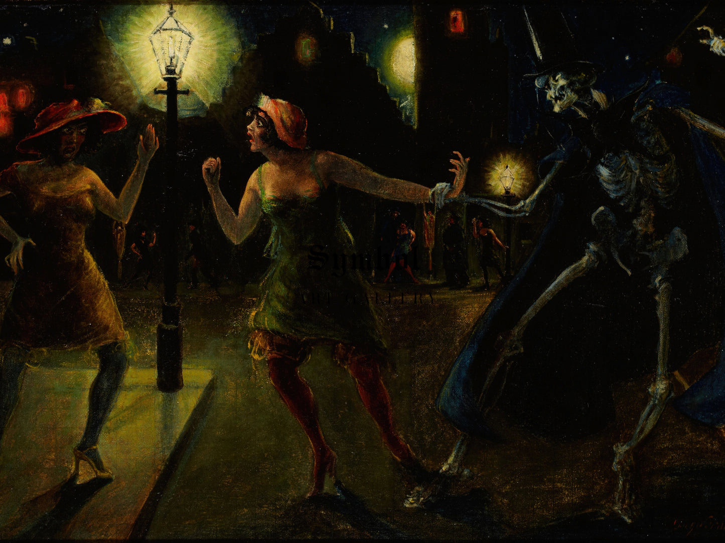 Dance of Death by Hans Werner Behn 1926, Wall Art Print, Fine Art Reproduction, Museum Quality Decor, Poster
