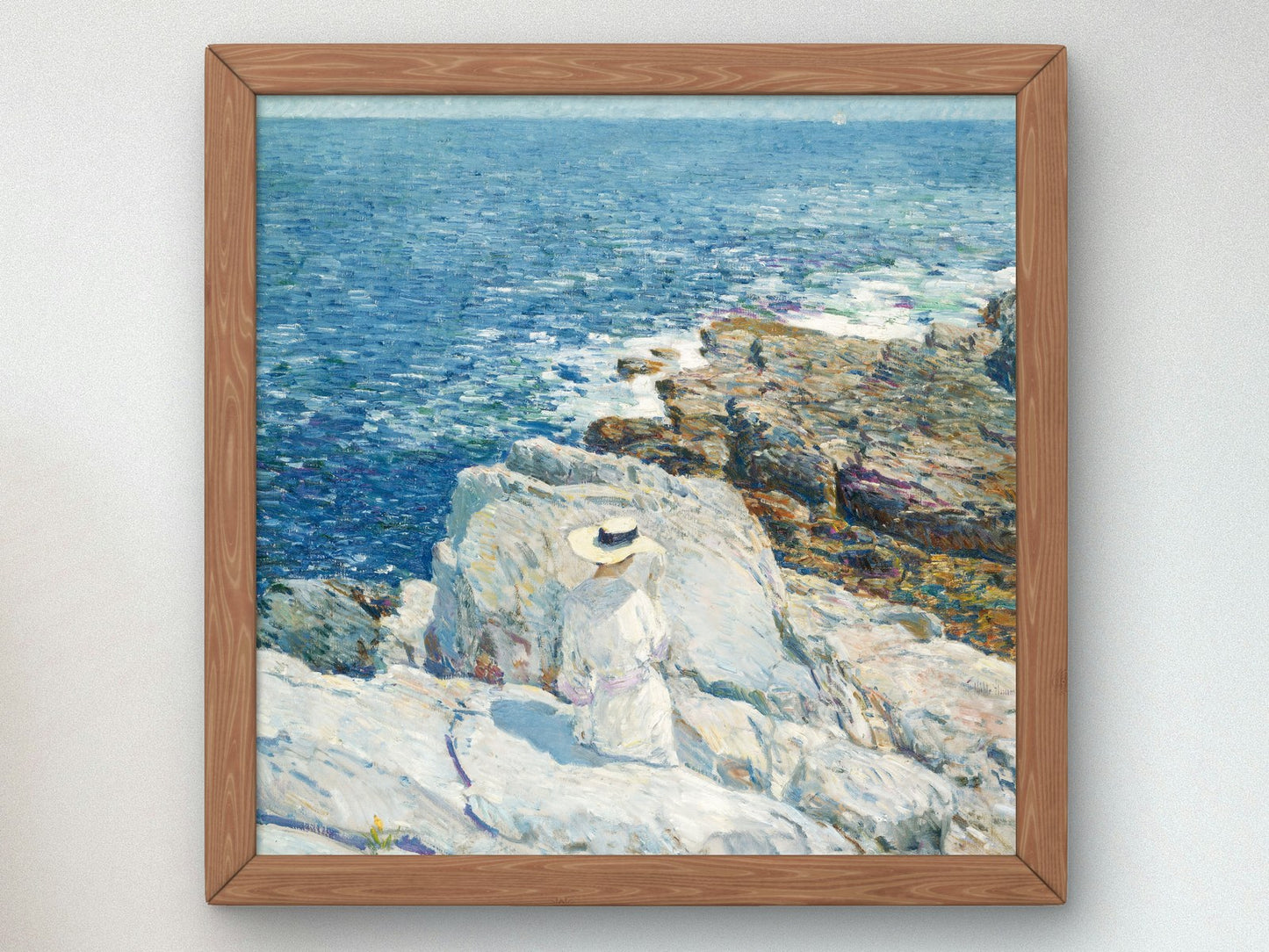 The South Ledges Appledore by Childe Hassam 1913, Wall Art Print, Fine Art Reproduction, Museum Quality Decor, Poster