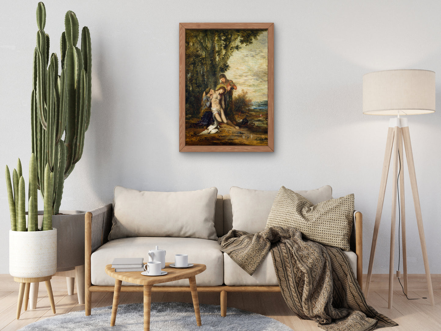 The Martyred Saint Sebastian by Gustave Moreau 1869, Wall Art Print, Fine Art Reproduction, Museum Quality Decor, Poster