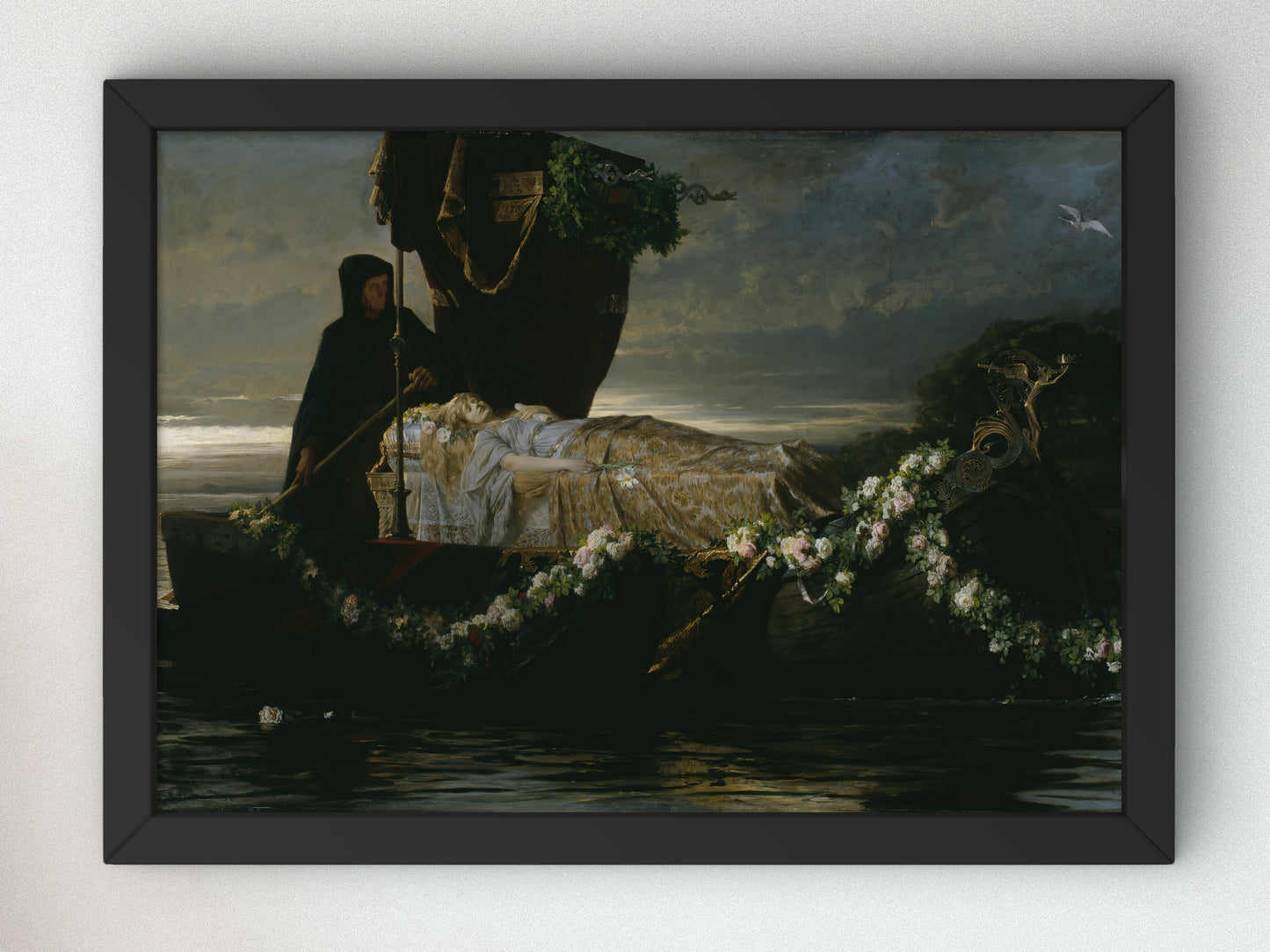 Elaine by Toby Edward Rosenthal 1874, Wall Art Print, Fine Art Reproduction, Museum Quality Decor, Poster