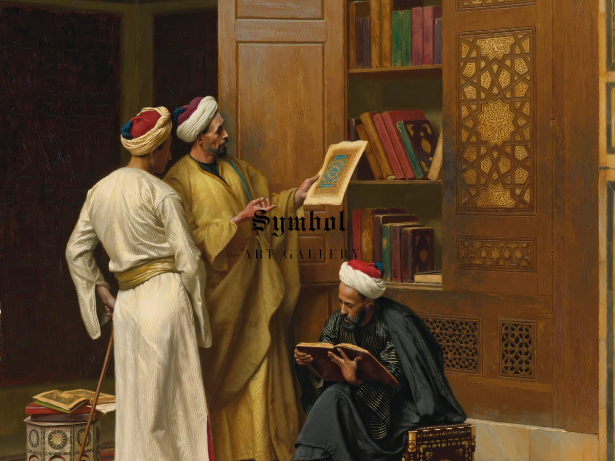 The Scholars by Ludwig Deutsch 1901, Wall Art Print, Fine Art Reproduction, Museum Quality Decor, Poster