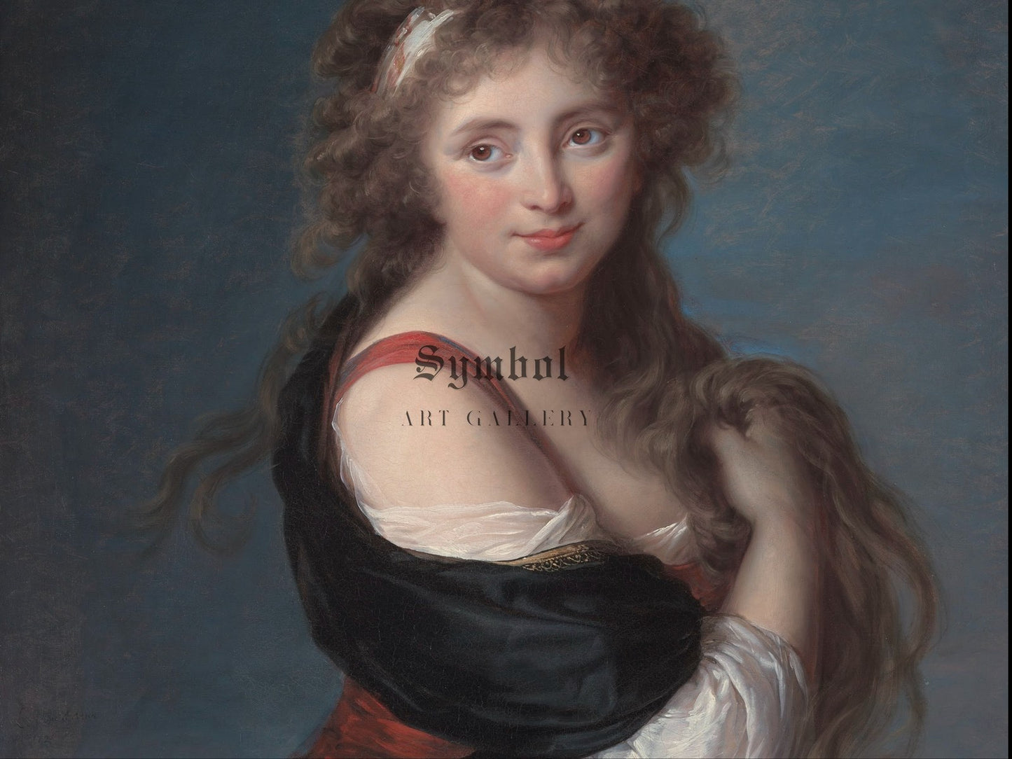 Portrait of Hyacinthe Gabrielle Roland Marchioness Wellesley by Élisabeth Vigée Le Brun 1790, Wall Art Print, Fine Art Reproduction