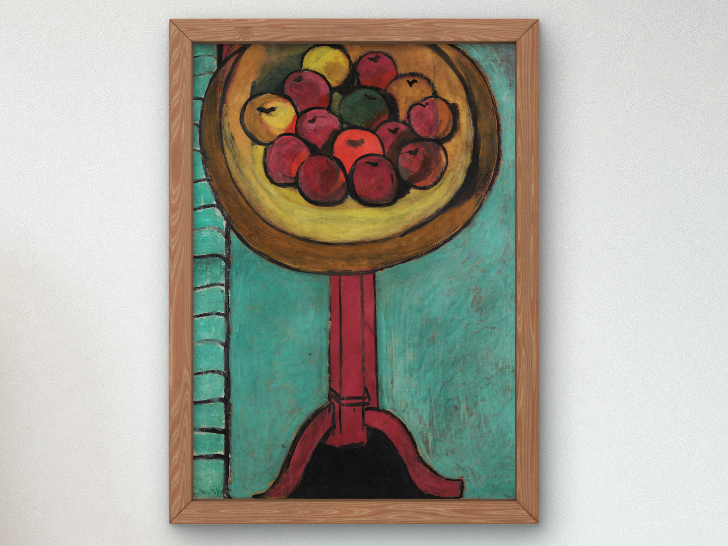 Bowl of Apples on a Table by Henri Matisse 1916, Wall Art Print, Fine Art Reproduction, Museum Quality Decor, Poster