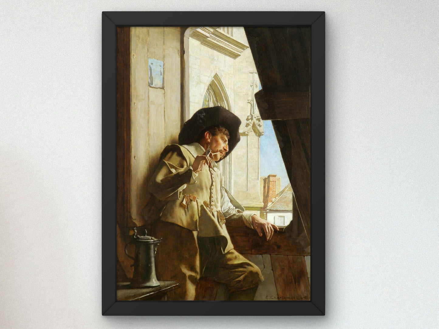 In an Attic by Eduard Charlemont 1895, Wall Art Print, Fine Art Reproduction, Museum Quality Decor, Poster