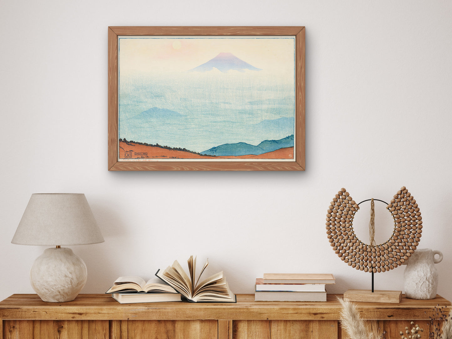 Shoji by Charles Bartlett 1916, Wall Art Print, Fine Art Reproduction, Museum Quality Decor, Poster
