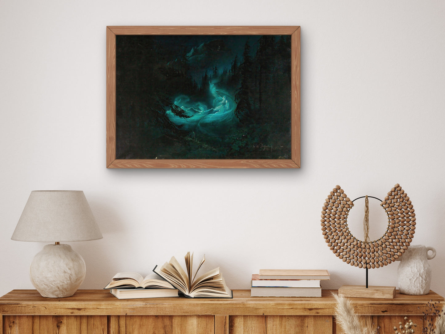 The Fairy Dance by Karl Wilhelm Diefenbach 1895, Wall Art Print, Fine Art Reproduction, Museum Quality Decor, Poster