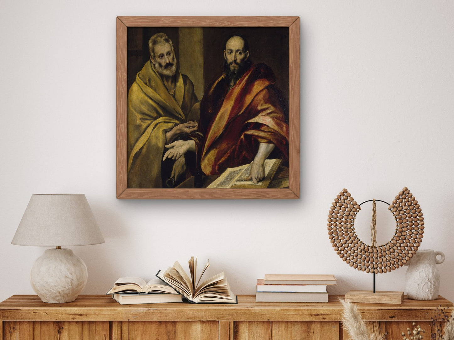 Saints Peter and Paul by El Greco 1587, Wall Art Print, Fine Art Reproduction, Museum Quality Decor, Poster