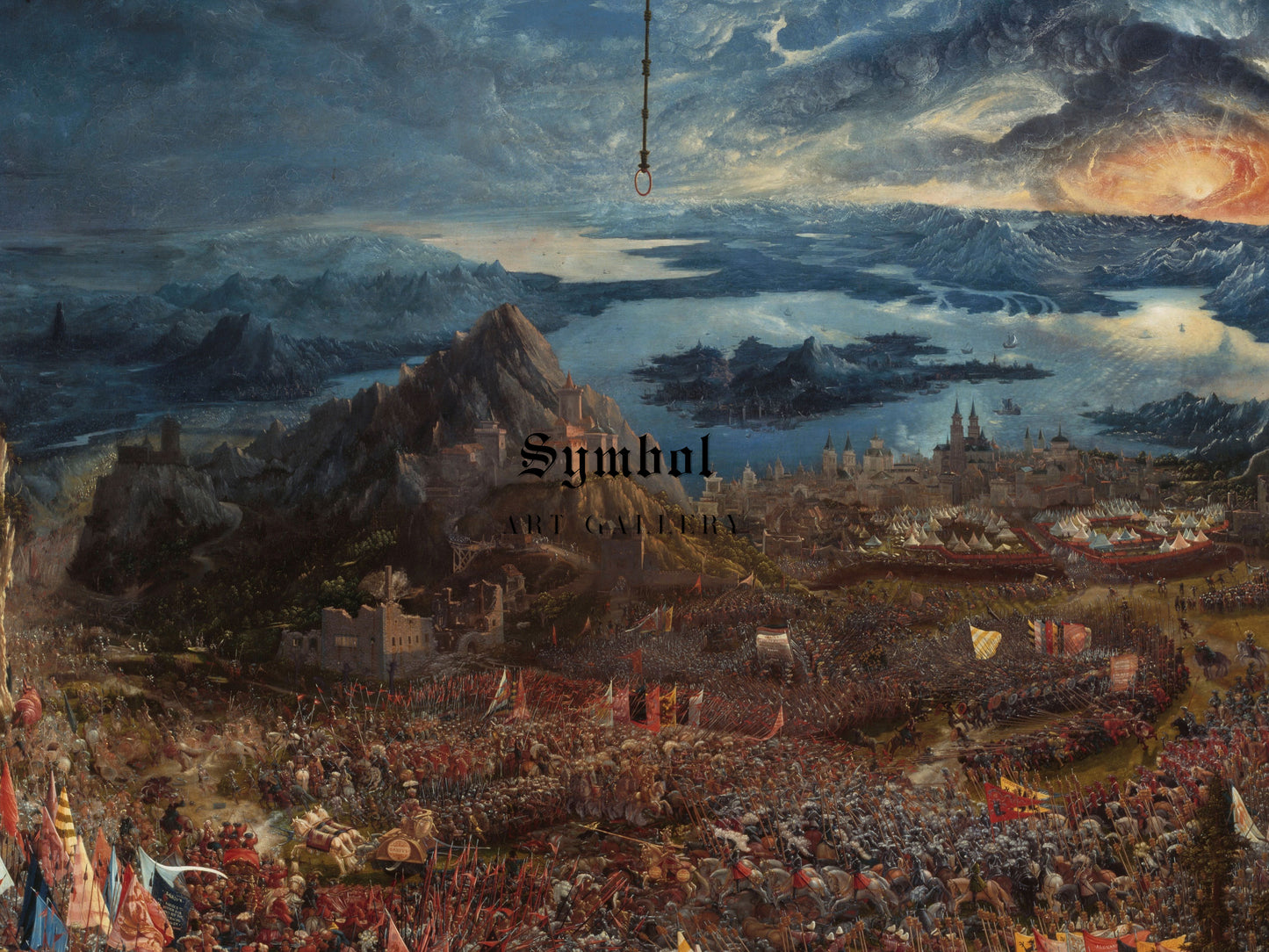 The Battle of Alexander at Issus by Albrecht Altdorfer 1529, Wall Art Print, Fine Art Reproduction, Museum Quality Decor, Poster