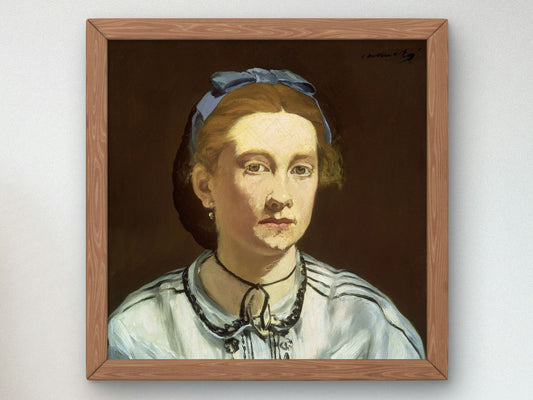 Victorine Meurent by Édouard Manet 1862, Wall Art Print, Fine Art Reproduction, Museum Quality Decor, Poster