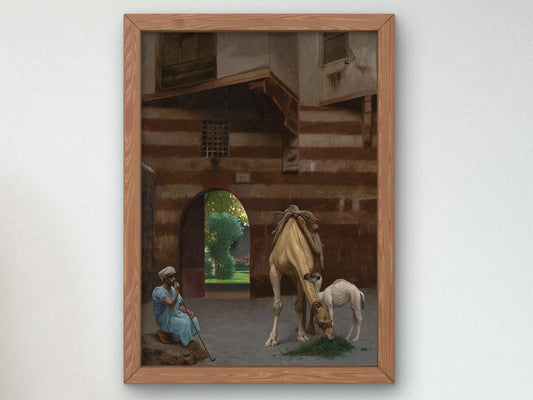 The Camel Driver by Jean Leon Gerome, Wall Art Print, Fine Art Reproduction, Museum Quality Decor, Poster
