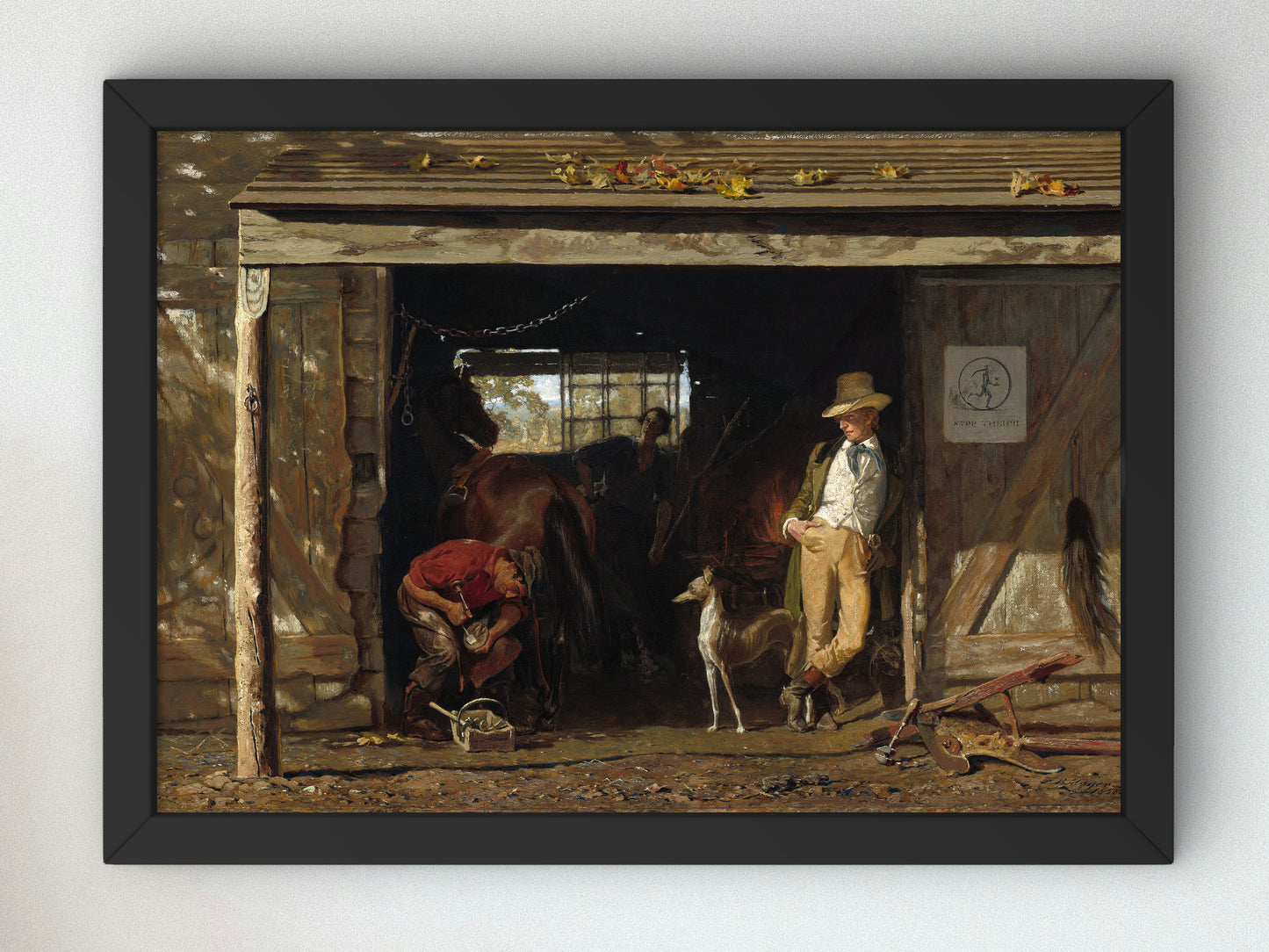 Leisure and Labor by Frank Blackwell Mayer 1858, Wall Art Print, Fine Art Reproduction, Museum Quality Decor, Poster