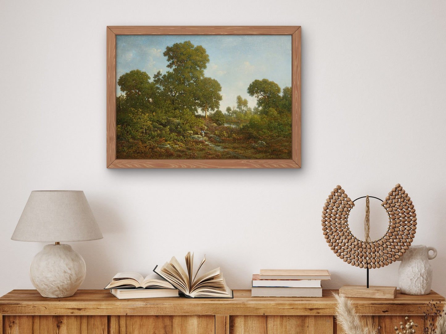Springtime by Théodore Rousseau 1860, Wall Art Print, Fine Art Reproduction, Museum Quality Decor, Poster