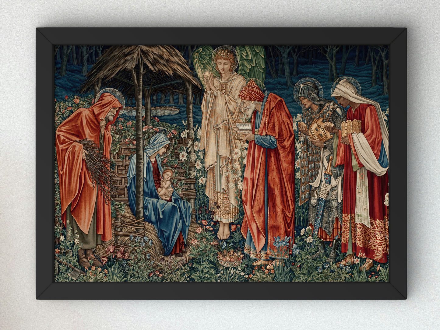 The Adoration of the Magi by Edward Coley Burne Jones 1904, Wall Art Print, Fine Art Reproduction, Museum Quality Decor, Poster