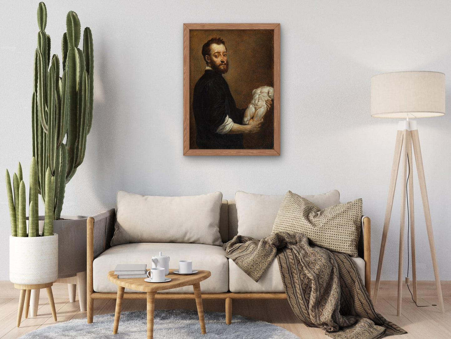 Portrait of a Sculptor Alessandro Vittoria by David Teniers the Younger 1653, Wall Art Print, Fine Art Reproduction, Museum Quality Decor
