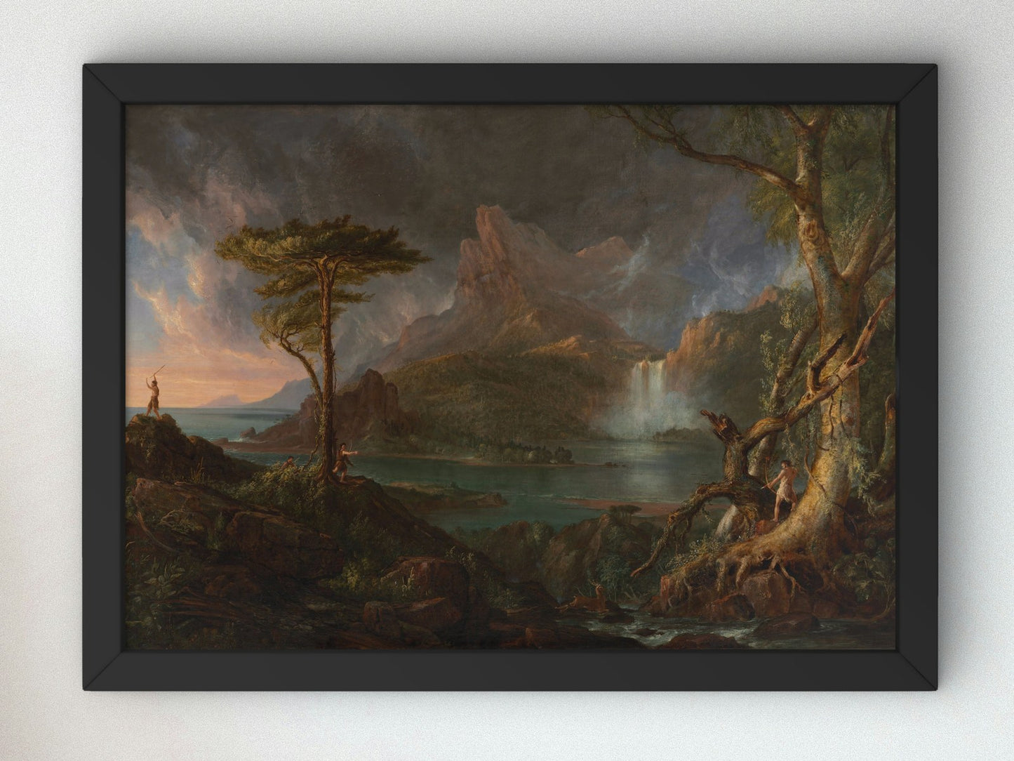 A Wild Scene by Thomas Cole 1831, Wall Art Print, Fine Art Reproduction, Museum Quality Decor, Poster