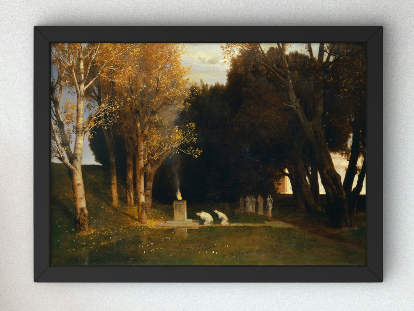 The Sacred Grove by Arnold Böcklin 1882, Wall Art Print, Fine Art Reproduction, Museum Quality Decor, Poster