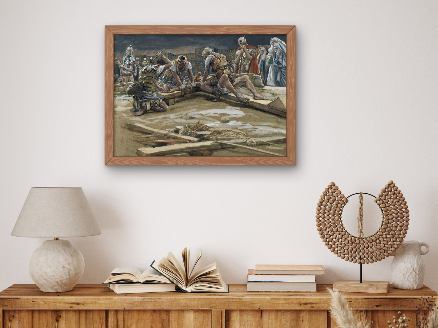 The First Nail by James Tissot, Wall Art Print, Fine Art Reproduction, Museum Quality Decor, Poster