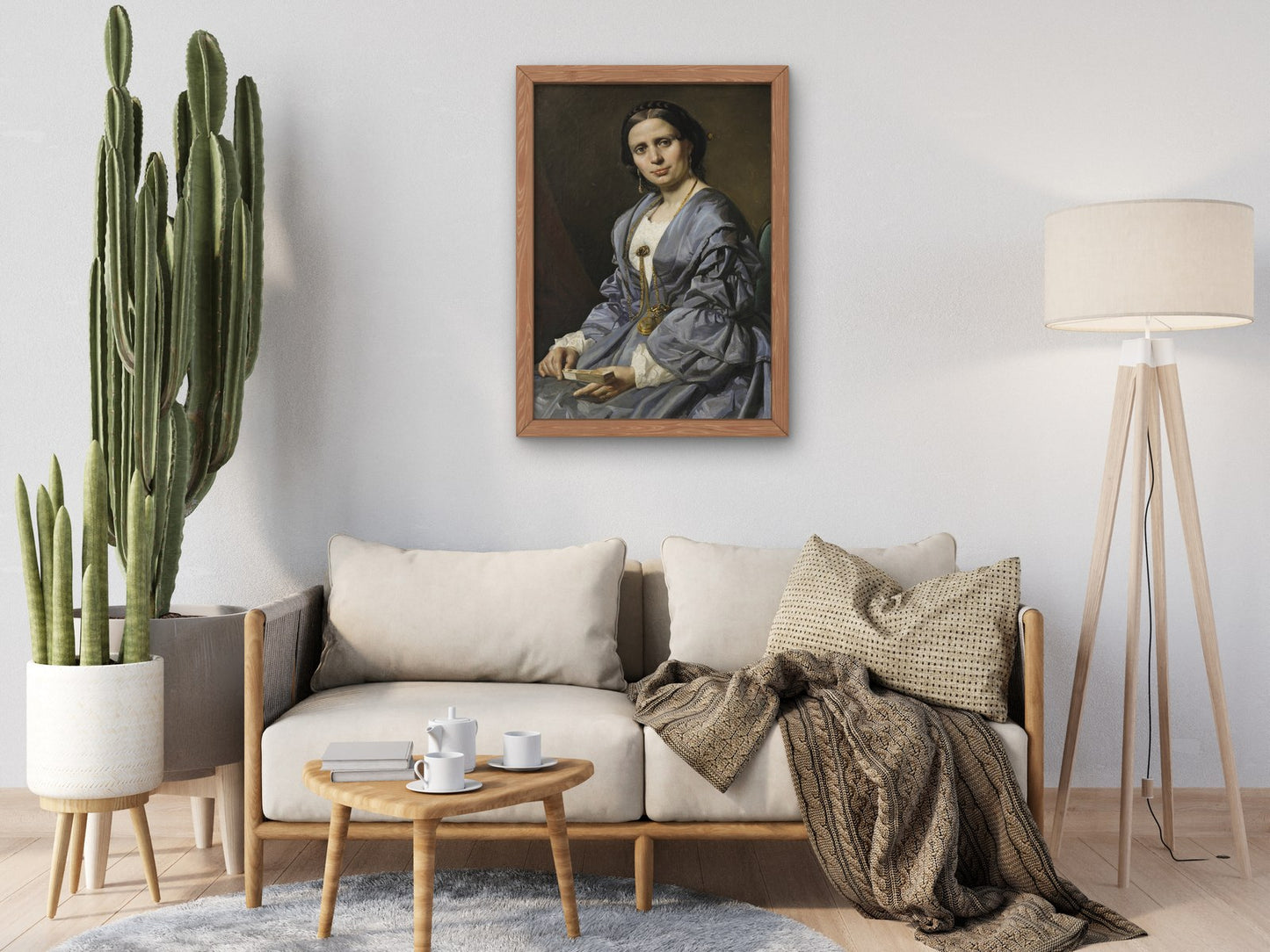 Portrait of a Lady by Domenico Induno 1855, Wall Art Print, Fine Art Reproduction, Museum Quality Decor, Poster