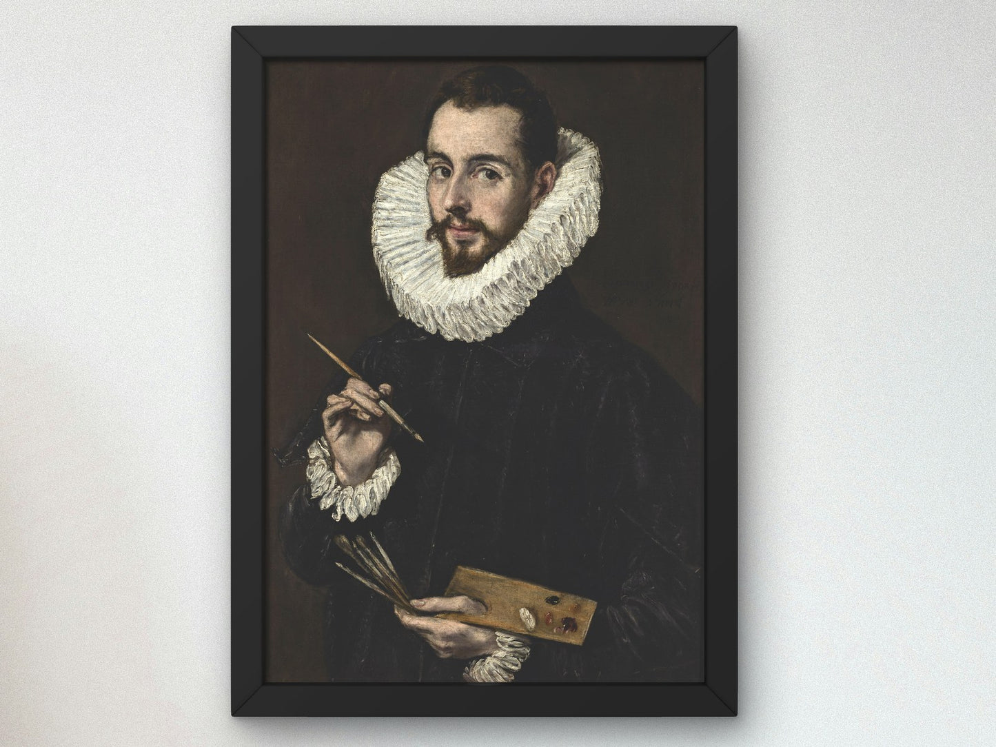 Portrait of Jorge Manuel Theotokopoulos by El Greco 1600, Wall Art Print, Fine Art Reproduction, Museum Quality Decor, Poster