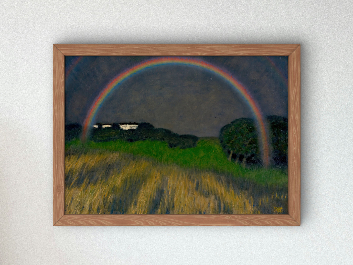 Rainbow Landscape by Franz von Stuck 1927, Wall Art Print, Fine Art Reproduction, Museum Quality Decor, Poster