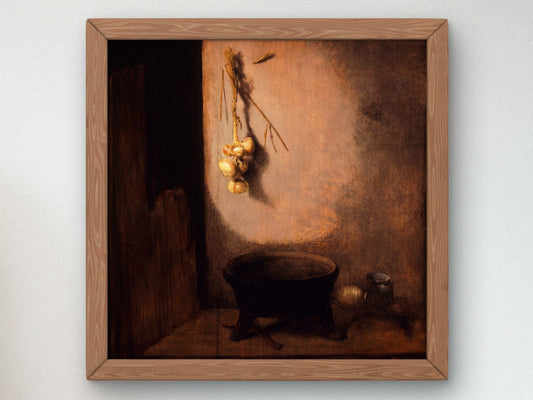 Kitchen Still Life by Luis Egidio Meléndez 1772, Wall Art Print, Fine Art Reproduction, Museum Quality Decor, Poster