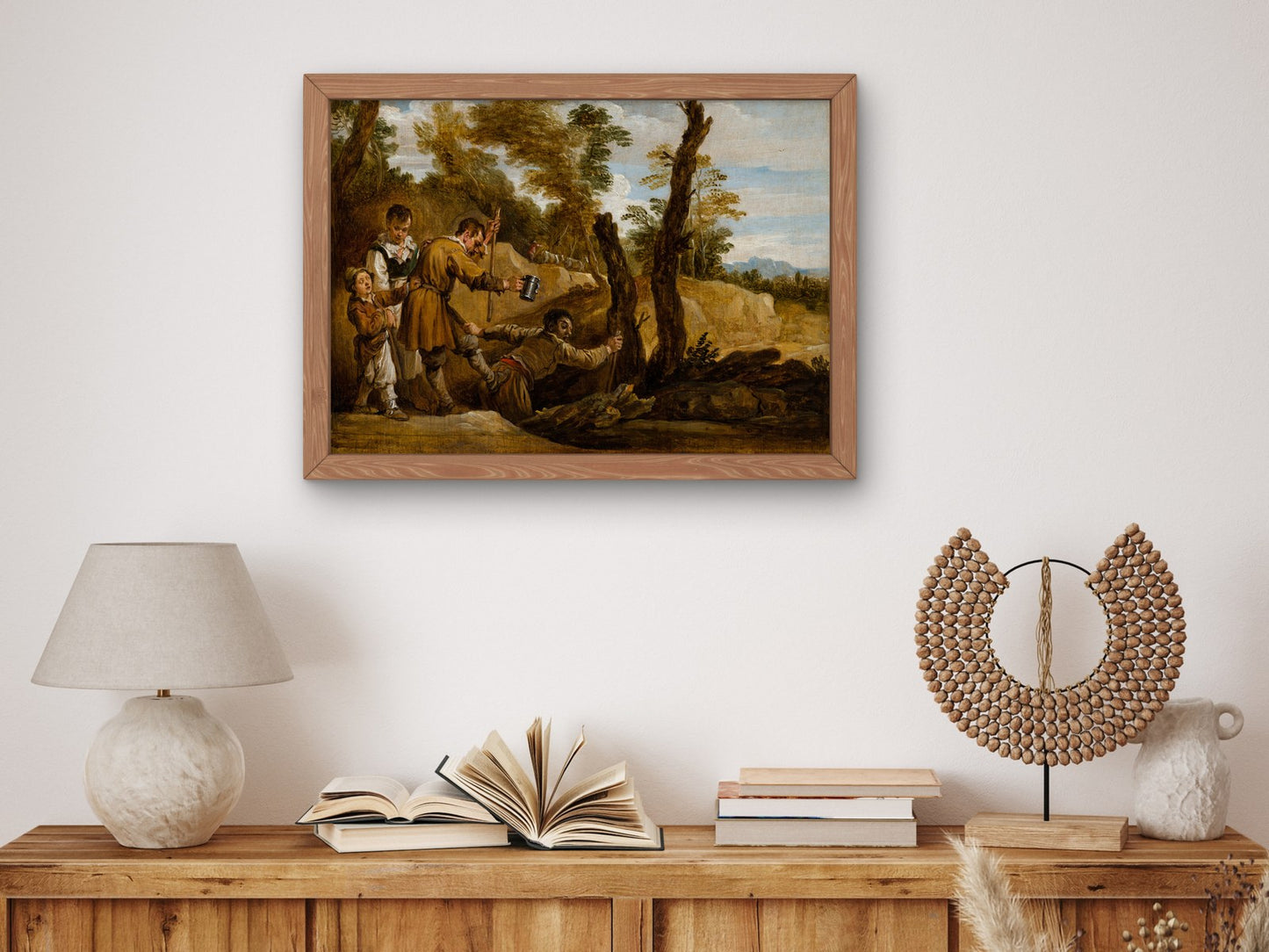 The Blind Leading the Blind by David Teniers the Younger 1655, Wall Art Print, Fine Art Reproduction, Museum Quality Decor, Poster
