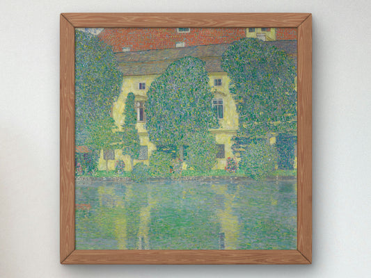 Schloss Kammer am Attersee III by Gustav Klimt 1909, Wall Art Print, Fine Art Reproduction, Museum Quality Decor, Poster