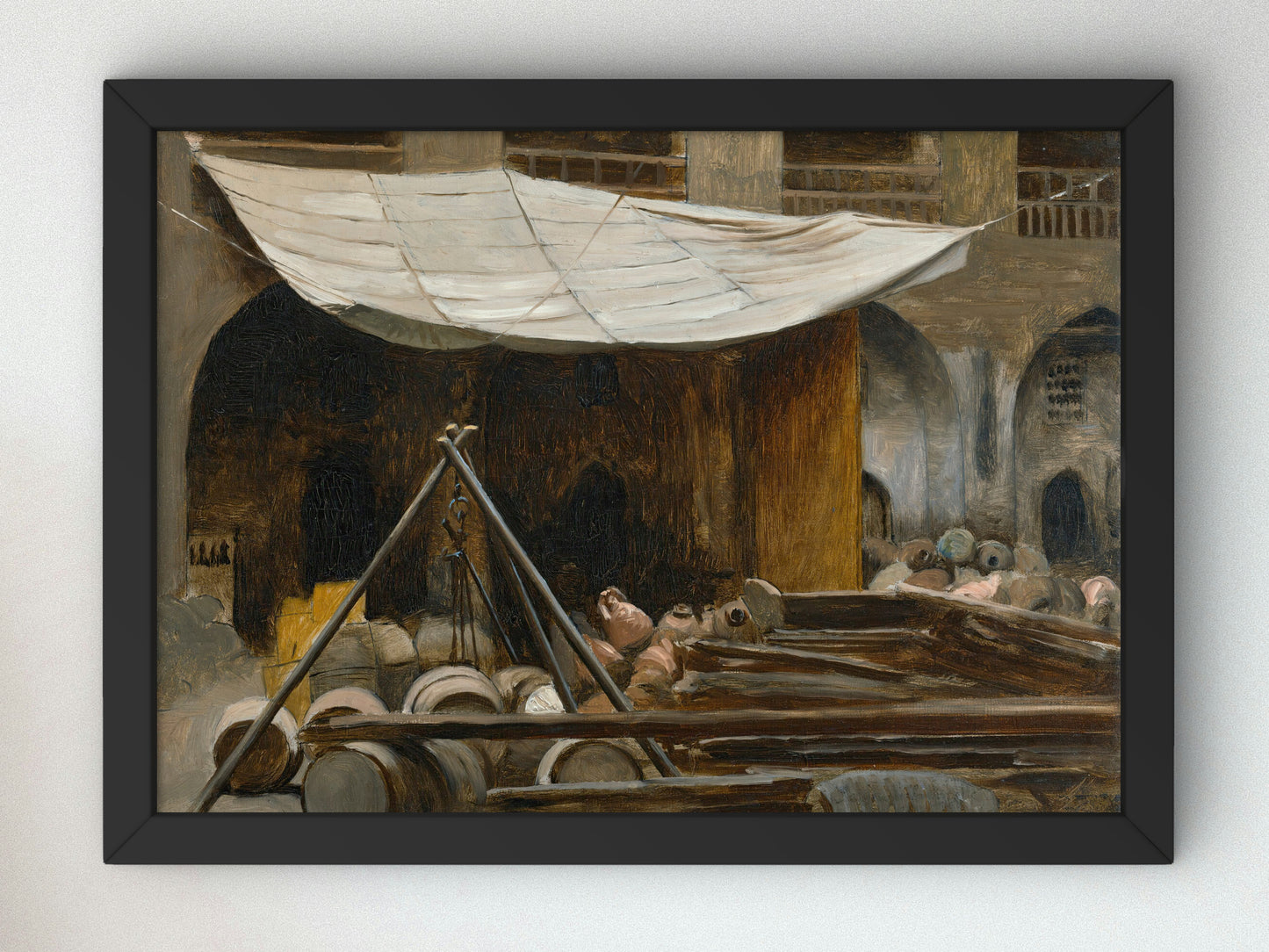 The Citadel, Acre by Jean Léon Gérôme, Wall Art Print, Fine Art Reproduction, Museum Quality Decor, Poster