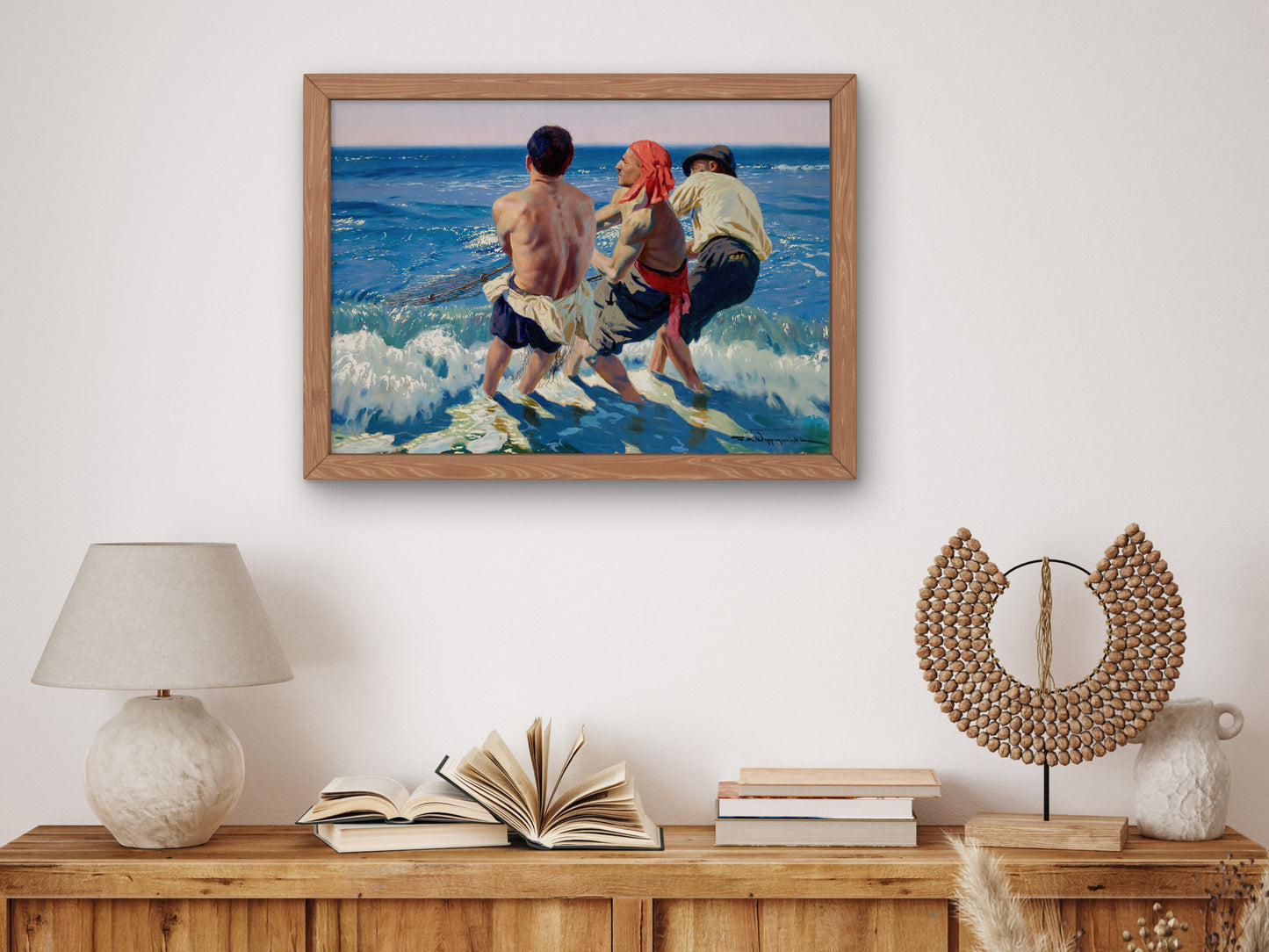 Neapolitan Fishermen by Feliks Wygrzywalski 1915, Wall Art Print, Fine Art Reproduction, Museum Quality Decor, Poster