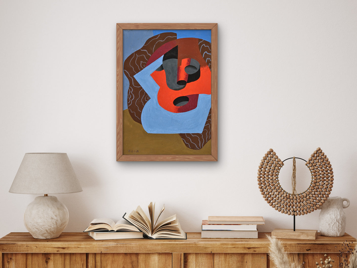 Composition by Fillia, Wall Art Print, Fine Art Reproduction, Museum Quality Decor, Poster