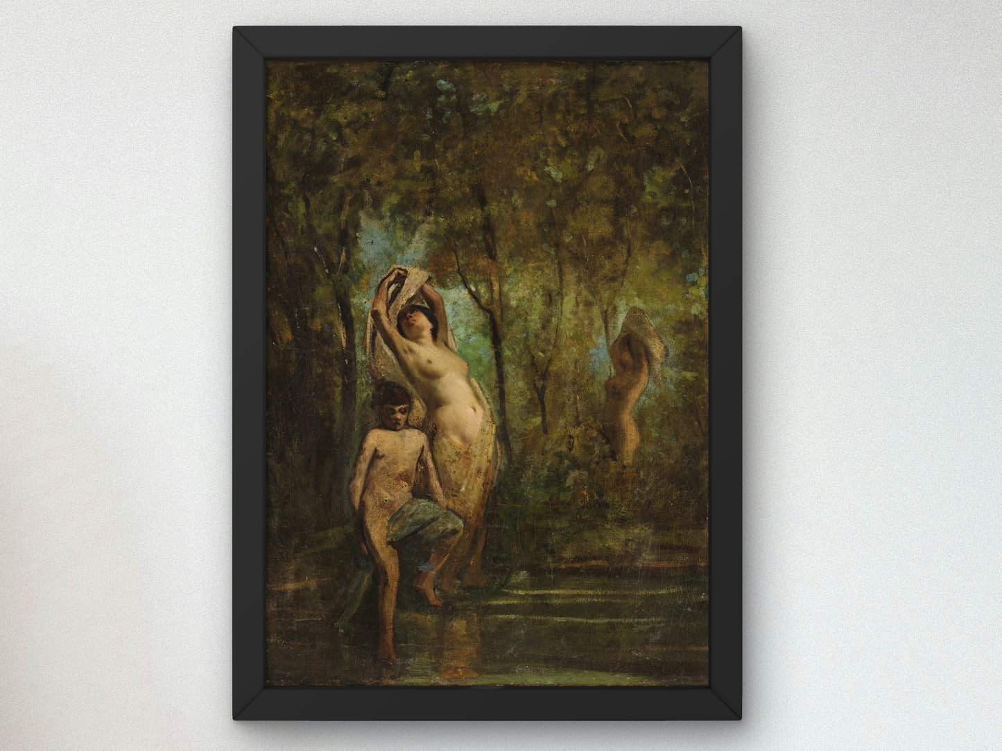 Nymphs in the Wood by Adolphe Monticelli, Wall Art Print, Fine Art Reproduction, Museum Quality Decor, Poster