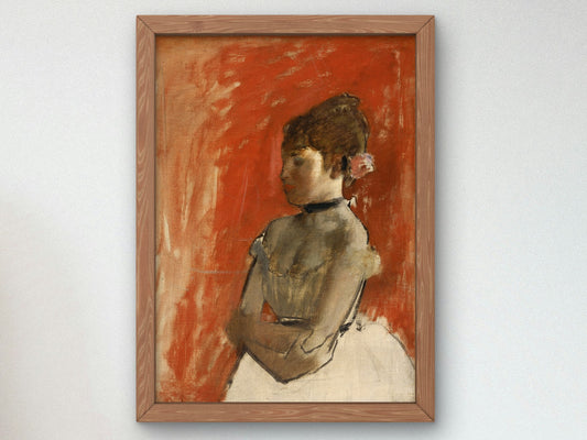 Ballet Dancer with Arms Crossed by Edgar Degas 1872, Wall Art Print, Fine Art Reproduction, Museum Quality Decor, Poster