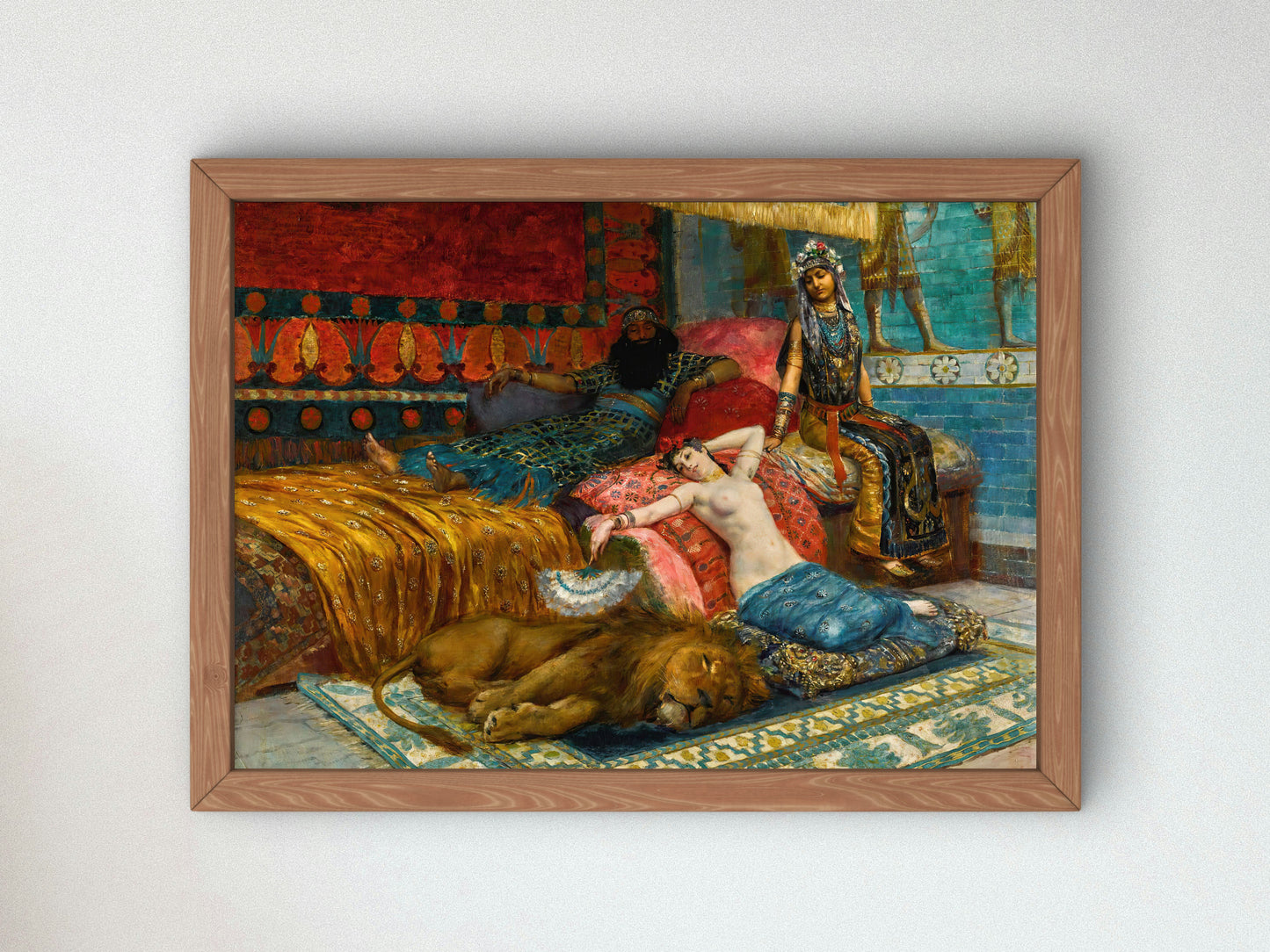 Idle Moments by Georges Antoine Rochegrosse 1888, Wall Art Print, Fine Art Reproduction, Museum Quality Decor, Poster
