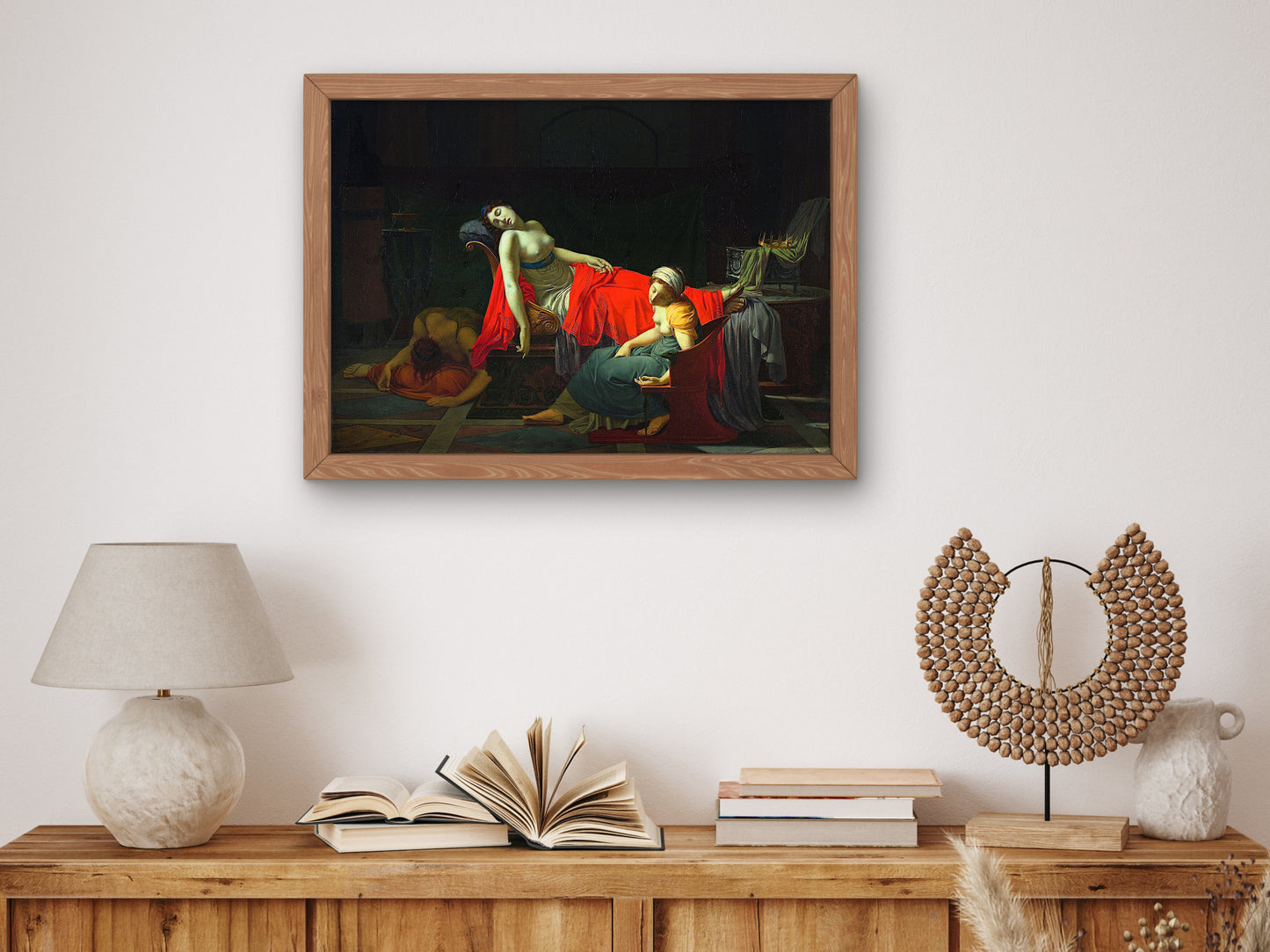 Death of Cleopatra by Jean Baptiste Regnault 1796, Wall Art Print, Fine Art Reproduction, Museum Quality Decor, Poster