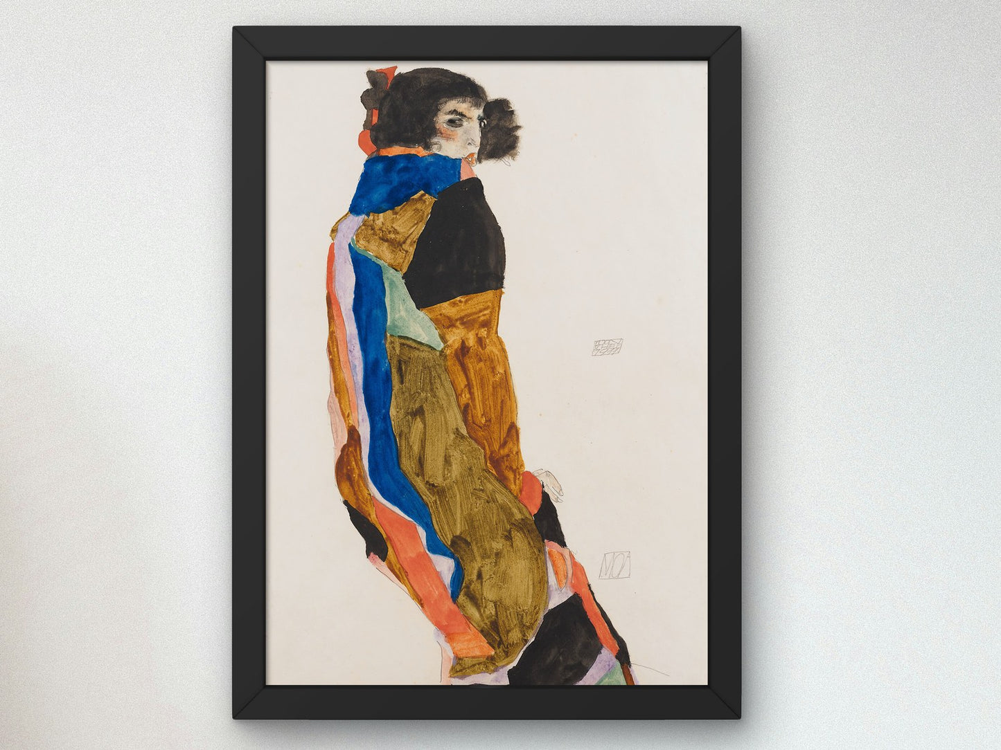 Moa by Egon Schiele 1911, Wall Art Print, Fine Art Reproduction, Museum Quality Decor, Poster