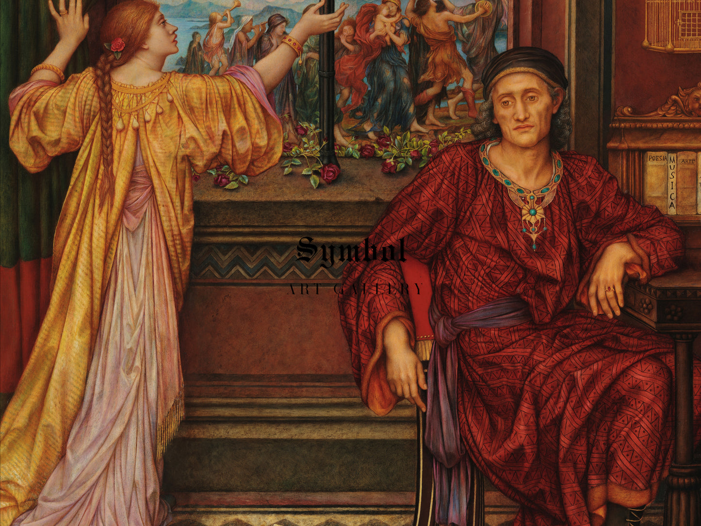 The Gilded Cage by Evelyn De Morgan 1901, Wall Art Print, Fine Art Reproduction, Museum Quality Decor, Poster