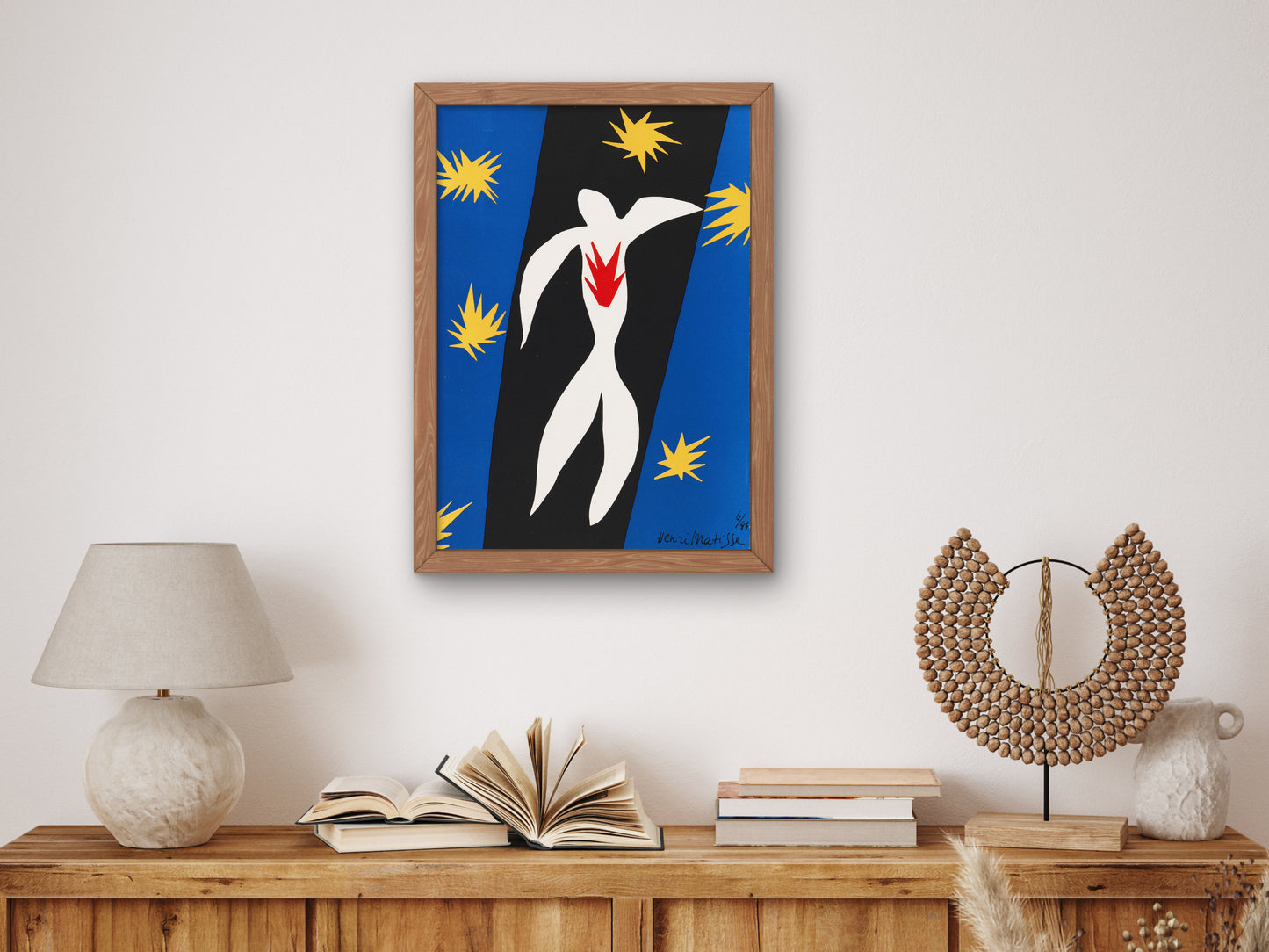 La Chute d'Icare by Henri Matisse 1943, Wall Art Print, Fine Art Reproduction, Museum Quality Decor, Poster