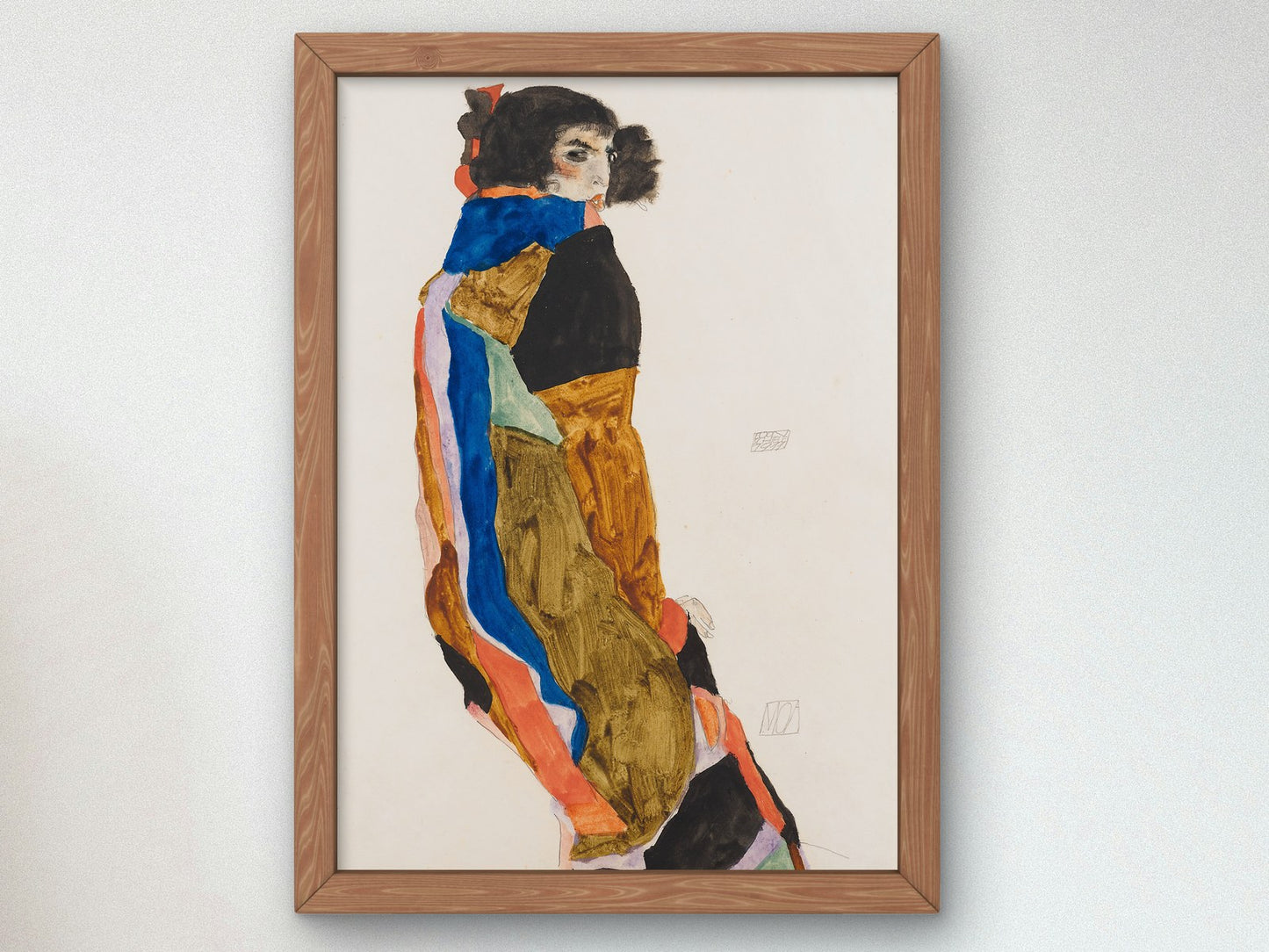 Moa by Egon Schiele 1911, Wall Art Print, Fine Art Reproduction, Museum Quality Decor, Poster