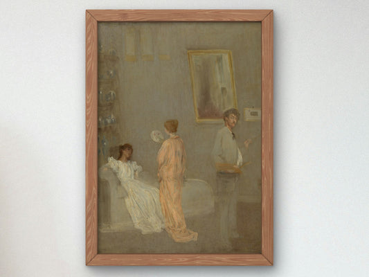 The Artist in His Studio by James McNeill Whistler 1865, Wall Art Print, Fine Art Reproduction, Museum Quality Decor, Poster