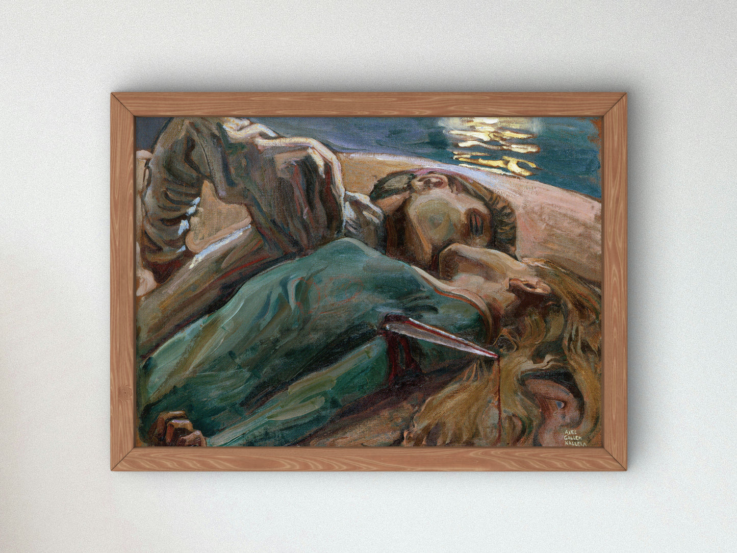 The Lovers by Akseli Gallen Kallela 1895, Wall Art Print, Fine Art Reproduction, Museum Quality Decor, Poster