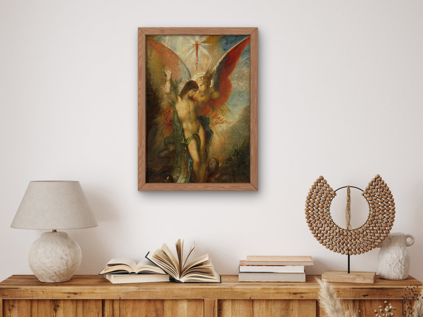 Saint Sebastian and the Angel by Gustave Moreau 1876, Wall Art Print, Fine Art Reproduction, Museum Quality Decor, Poster