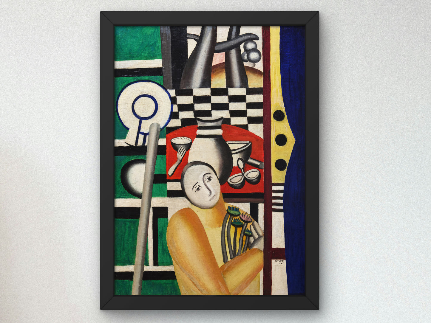 Woman in a Garden by Fernand Léger 1922, Wall Art Print, Fine Art Reproduction, Museum Quality Decor, Poster
