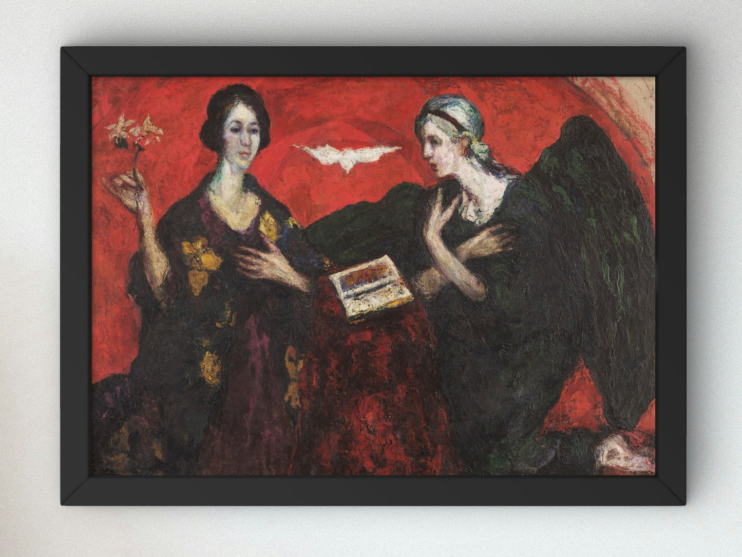 The Annunciation by Andrés de Santa María 1934, Wall Art Print, Fine Art Reproduction, Museum Quality Decor, Poster