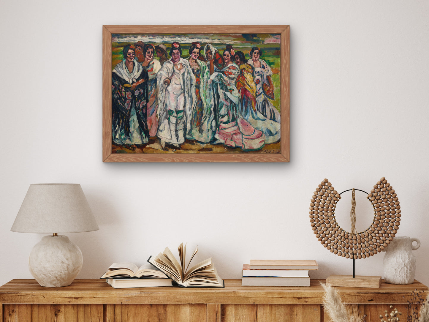 Women in the Countryside by Francisco Iturrino, Wall Art Print, Fine Art Reproduction, Museum Quality Decor, Poster
