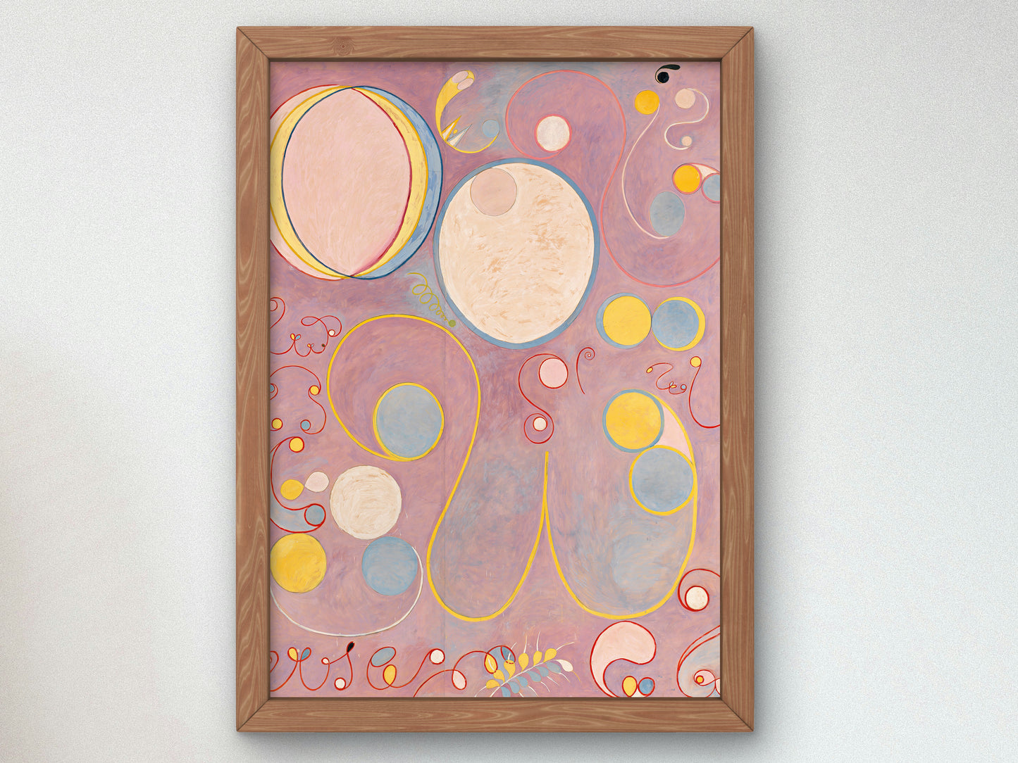 The Ten Largest No 8 Adulthood by Hilma af Klint 1907, Wall Art Print, Fine Art Reproduction, Museum Quality Decor, Poster