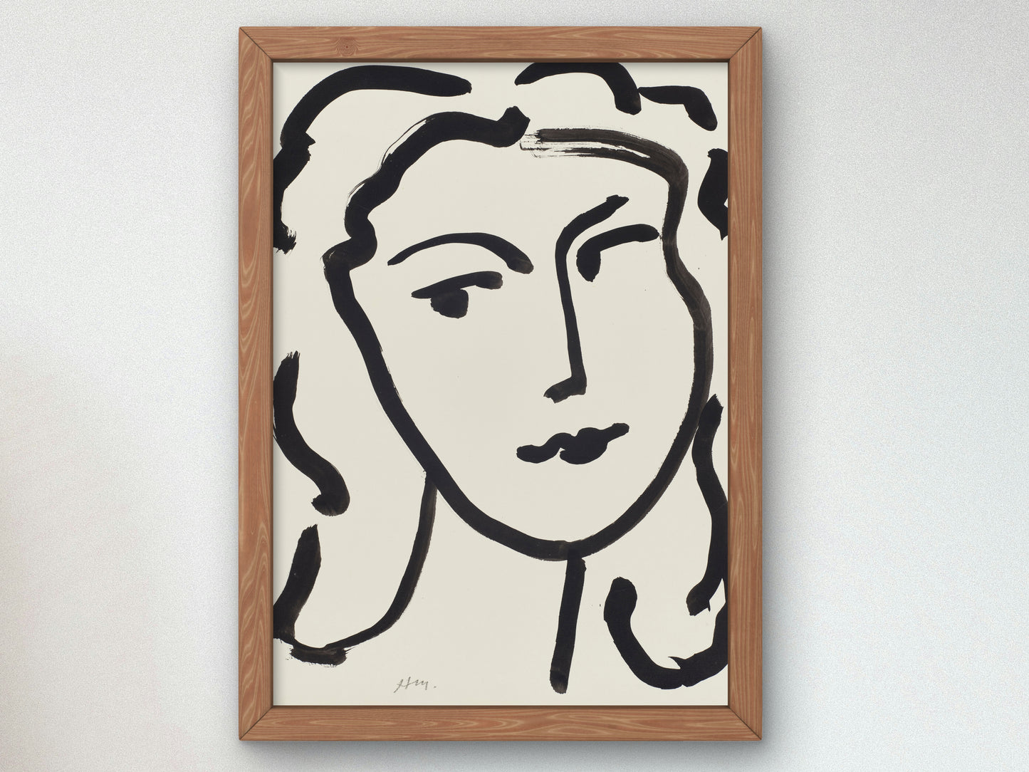 Visage de femme by Henri Matisse 1948, Wall Art Print, Fine Art Reproduction, Museum Quality Decor, Poster