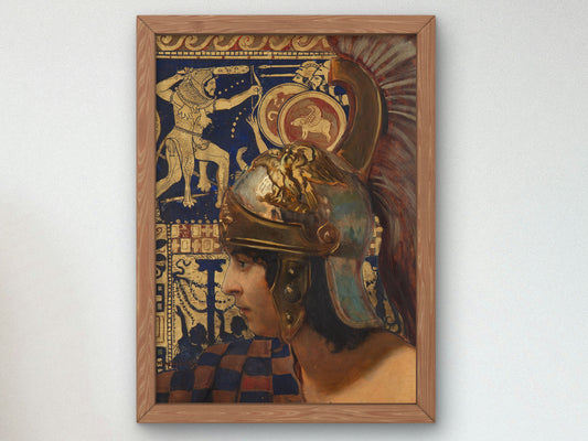 Athena by Feliks Wygrzywalski 1914, Wall Art Print, Fine Art Reproduction, Museum Quality Decor, Poster