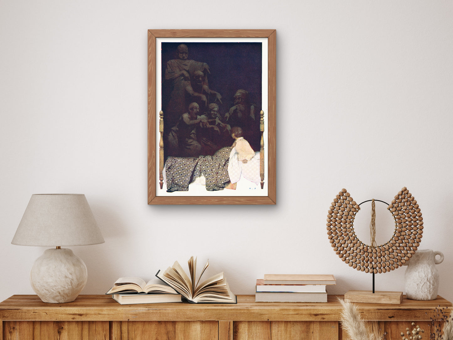 Seeing Things by Maxfield Parrish 1904, Wall Art Print, Fine Art Reproduction, Museum Quality Decor, Poster