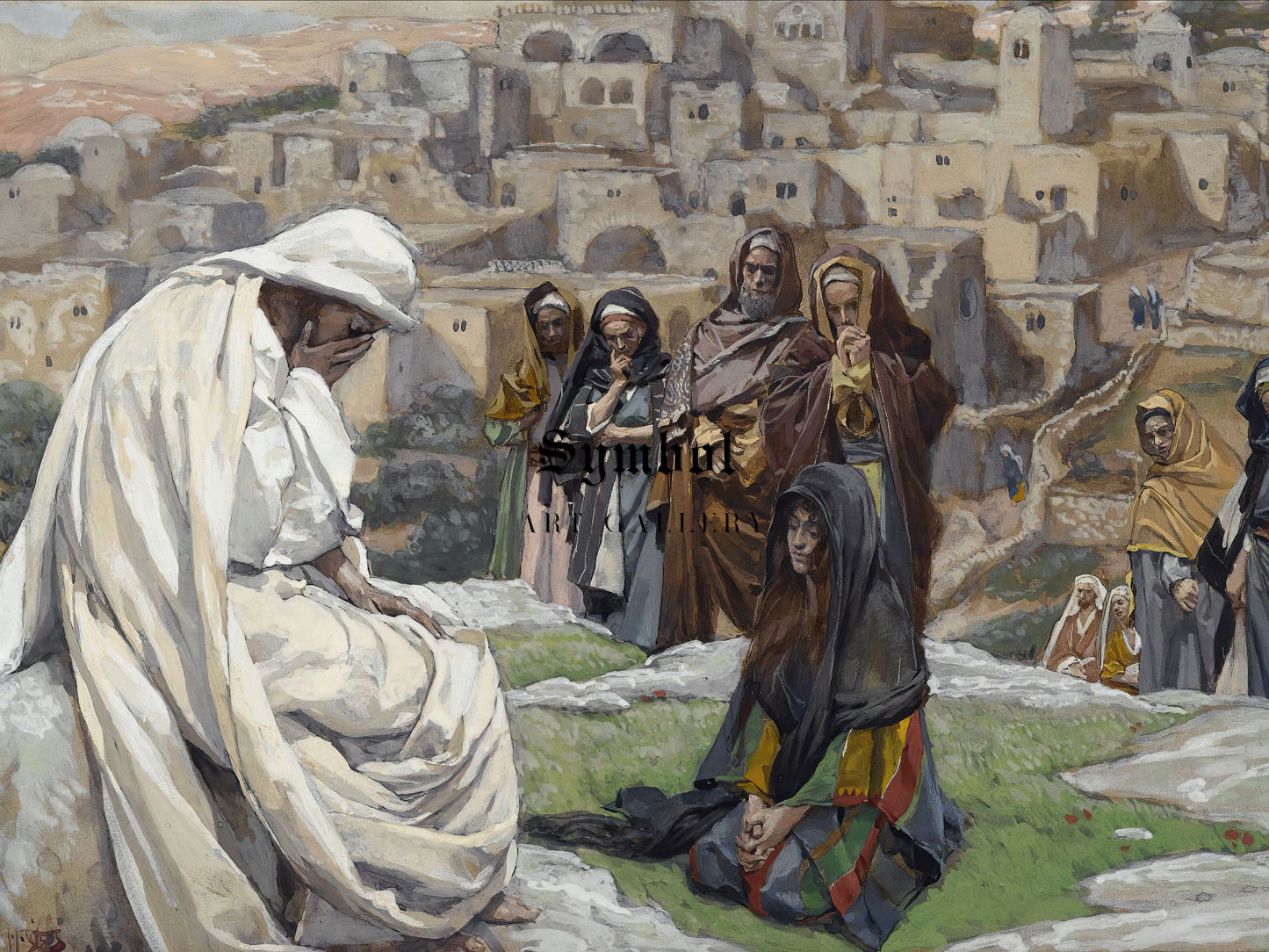 Jesus Wept by James Tissot 1886, Wall Art Print, Fine Art Reproduction, Museum Quality Decor, Poster